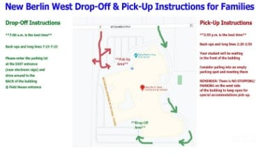 West Drop Off/ Pick Up Procedures (Posted 9/8/23)