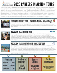 2020 Careers in Action Tours Flyer