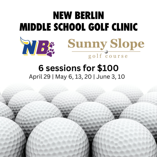 Middle School Golf Clinic (register by April 28) (Posted 3/21/2024)