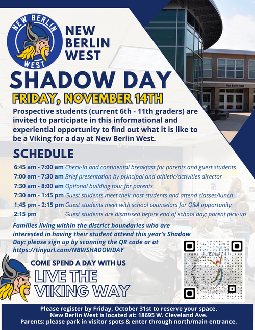 Shadow Day! (Posted 9/22/25)