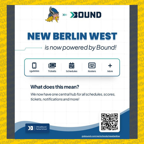 The NBW Athletic & Activities Department is officially partnered with Bound! (Posted 8/20/25)