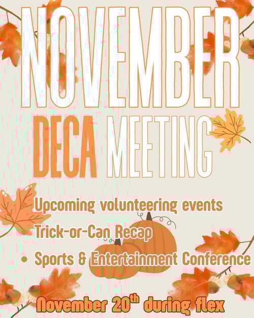 November DECA Meeting