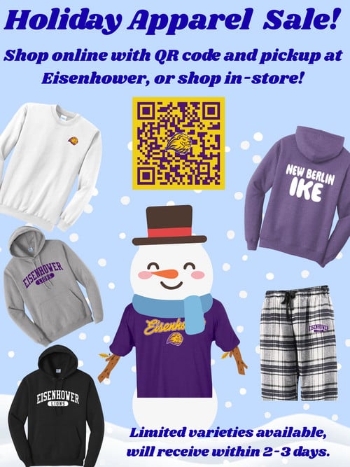 Holiday Apparel Sale! (Posted 12/2/2025)