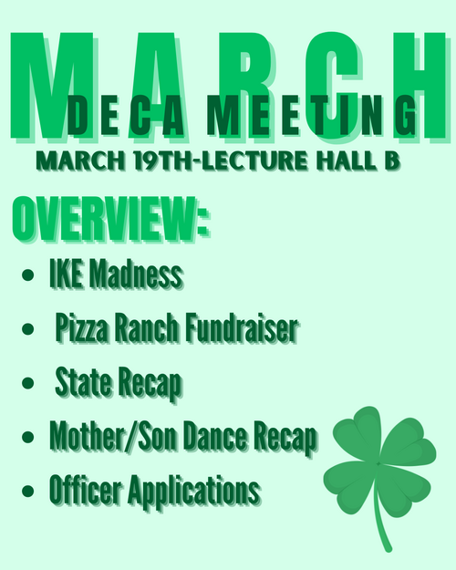 March DECA Meeting (Posted 3/6/2026)