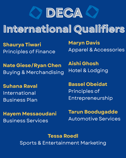 DECA International Qualifiers (Posted 3/9/2026)