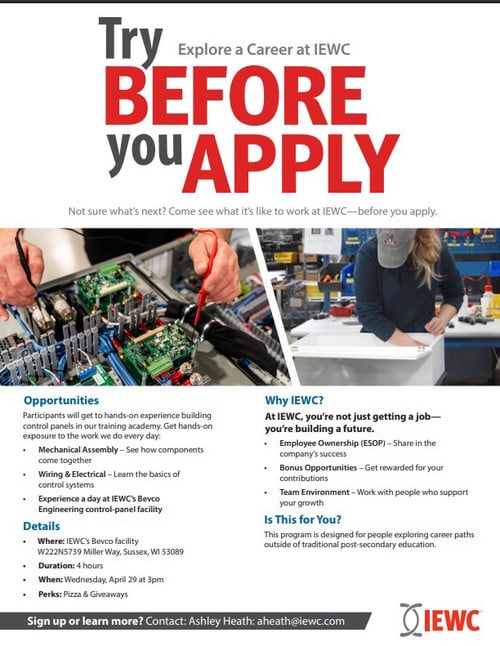 Try Before you Apply Event (Posted 4-22-26)