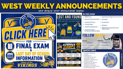 West Weekly Announcements