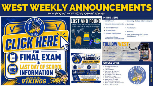 West Weekly Announcements