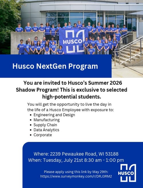 HUSCO Shadow Day (Posted 5/15/25)