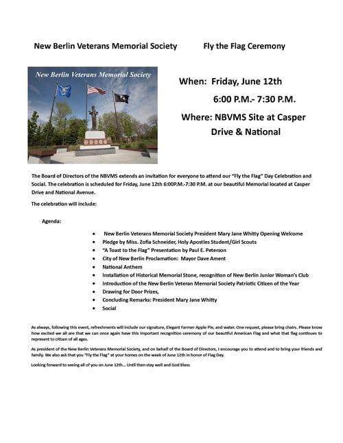 Fly the Flag Ceremony (Posted 5/26/2026)