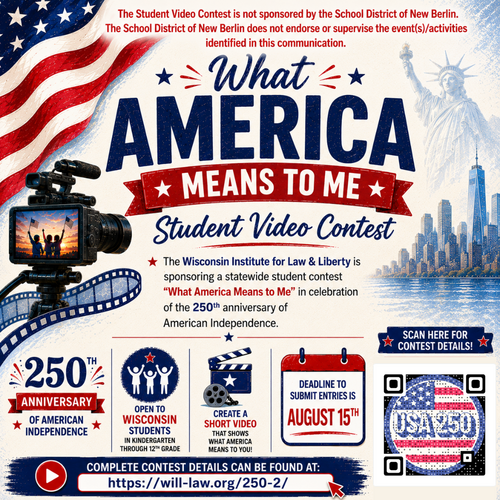 “What America Means to Me” Student Video Contest (Posted 6/1/2026)