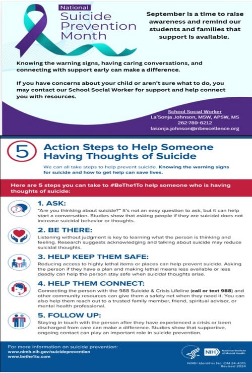 Suicide Prevention Month (Posted 9/11/2026)