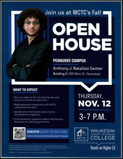 WCTC Fall Open House (Posted 9-15-26)