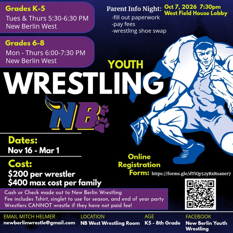 Join Youth Wrestling! (Posted 9/16/2026)