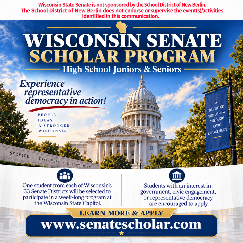 Wisconsin Senate Scholar Program (Posted 9/17/2026)