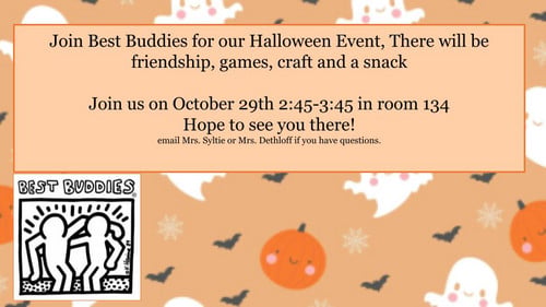 Best Buddies October event (Posted 10/16/2026)